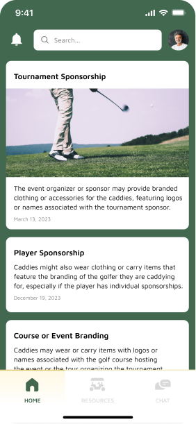 APTC — Sports & Training app screen